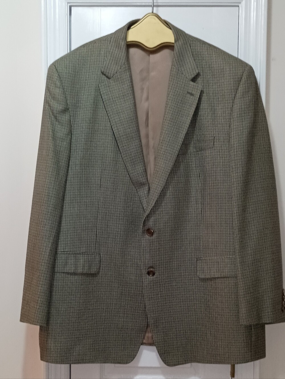 Ralph Lauren Men's Houndstooth Sport Coat - Brown/Gray Size 48L